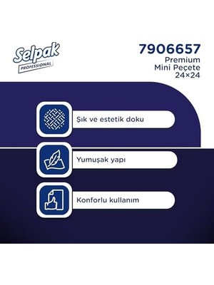 Assess Store Selpak Professional Peçete Mini 50 Yaprak 24'lü