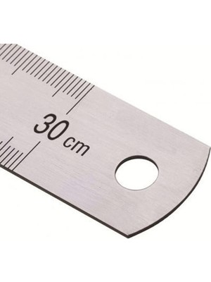 Assess Store Kraf Çelik Cetvel 30 cm (Inc Ölçülü)