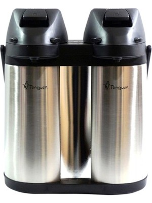 Hiper Penguen 4 Lt Çelik İçecek Termosu 1240XL – Çift Katmanlı Yalıtım, Kamp ve Outdoor Kullanımına Uygun İkili Set
