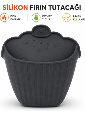 Homvira 🧁2 Adet Muffin Şekilli Silikon Fırın Tutacağı – Isıya Dayanıklı, Kaymaz, Esnek ve Ergonomik Mutfak Eldiveni (Kırmızı & Krem) 🍰🔥 Şık Tasarım – Kolay Temizlenebilir – Bulaşık Makinesine Uygun
