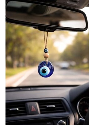 Cekar Store Cam Nazar Boncuğu Araba Dikiz Ayna Süsü Ağaç Süsü Ev Dekor Süsleme