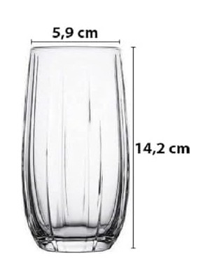 Assess Store Linka Long Bardak 500 ml 6 Adet - 420415 552856448645
