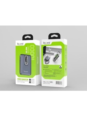Assess Store Magnetic Powerbank, 10000MAH Kablosuz Hızlı Şarj Magsafe Uyumlu LED Ekranlı, 22.5W Pd Qc Taşınabilir Şarj Cihazı, Standlı, Type-C USB Power Bank Güç Kaynağı Derin Lacivert