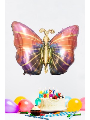 Assess Store Kelebek Folyo Balon Renkli Kelebek Şekilli Balon