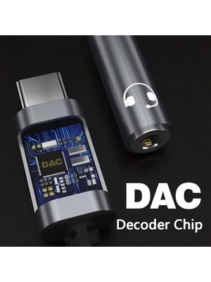 Assess Store Kulaklık Jakı Adaptörü, Yüksek Kaliteli Dijital Ses Çevirici, Usb-C'den 3.5mm Jak Bağlantısı, Gelişmiş Dac Çipli Tasarım, Akıllı Telefonlar ve Tabletler Için Ideal Ses Çözümü