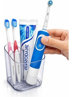 Cekar Store Organizer Diş Fırçalık | Çok Amaçlı Yapışkanlı Banyo Rafı, Masaüstü Düzenleyici