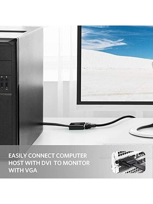 Assess Store DVI Erkek To VGA 24+1 Dişi Dönüştürücü Adaptör