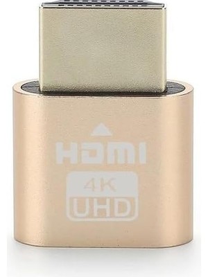 Assess Store HDMI 4K UHD Dummy Plug Minning Bitcoin Sanal Monitör Ekran Kartı Emülatörü