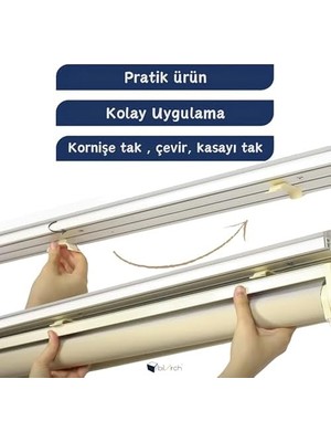 Assess Store Pratik Stor Perde Kornişe Takma Aparatı Küçük Boy Kaliteli 10 Adet