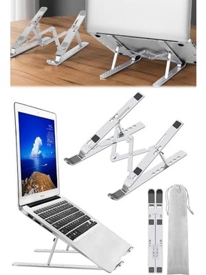 Assess Store Dizüstü Laptop Yükseltici Alüminyum Stand ve Notebook Için Taşınabilir ve Katlanabilir