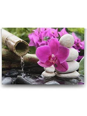 Assess Store Bambu ve Orkide Tablosu - 100X70CM