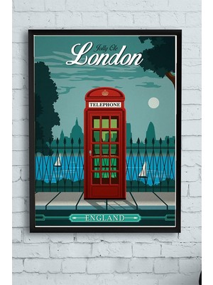 Assess Store (PSTER12002) Londra Çerçeveli Tablo (50X70CM)