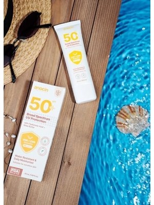 Assess Store Anocin Broad Güneş Kremi Yüksek Koruma Spf 50 Nemlendirici Etkili Güneş Koruyucu Krem