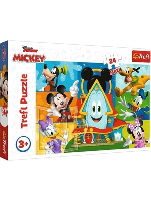 Assess Store 14351 24 Büyük Yapboz, 24 Büyük Parça, Renkli Masal Karakterleri, Yaratıcı Eğlence, 3 Yaşından Büyük Çocuklar Için Eğlence,, Mouse ve Arkadaşları