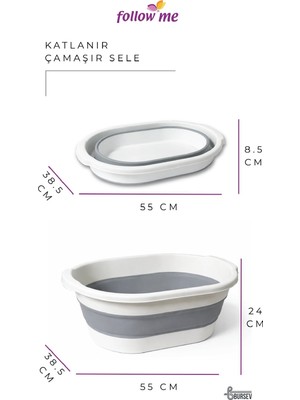 Follow Me Bursev Katlanır Çamaşır Selesi -FM311700