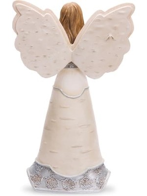 Assess Store Pavilion 82328 Melek Figürü, Kelebek Tutan, 20,3 Cm, Beyaz