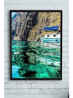 Assess Store (PSTER13687) Berrak Deniz Manzara Çerçeveli Tablo (50X70CM)