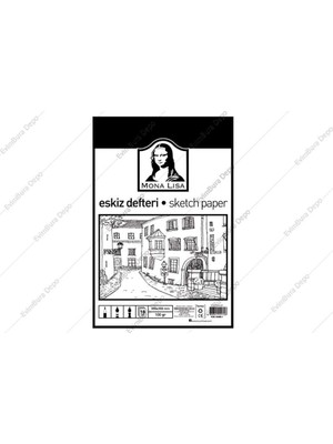 Assess Store Südor MN08-1 Mona Lisa Eskiz Kağıdı - 25 x 35CM 100 gr 10 Yaprak