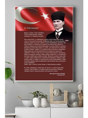 Assess Store (PSTER16070) Gençliğe Hitabe Kanvas Tablo 40 x 60