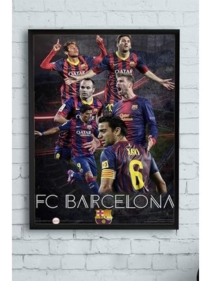 Assess Store (PSTER10993) Fc Futbol Çerçeveli Tablo (50X70CM)