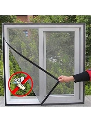 Assess Store Cırt Bantlı Yapışkanlı 100CM x 150CM Kesilebilir Pencere Sinekliği