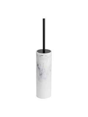 Assess Store Tuvalet Fırçası Mermer Desenli/siyah Renk 420X80X80 mm