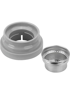 Assess Store Thermoçay Demlikli Matara, 420 ml | Paslanmaz Çelik | Beyaz-Gri 4lü Paket