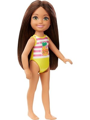 Barbie Chelsea Tatilde Model Bebek 15 cm Plaj Temalı Eğlenceli Renkli Tasarım GLN73 - GHV57
