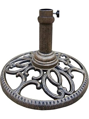 Assess Store Yuvarlak Şemsiye Standı, Antik Bronz