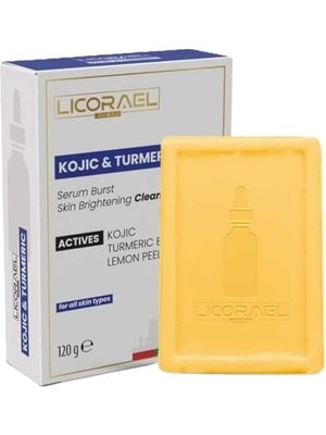 Assess Store Licorael Kojic & Turmeric Sabunu 120G – Cilt Aydınlatıcı Temizleyici Sabun, Limon Kabuğu Özlü, Lekelere Karşı, Tüm Cilt Tipleri Için