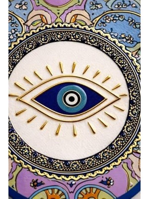 Assess Store Nazar Boncuğu Fatma’nın Eli Duvar Süsü – El Evil Eye Dekoratif Askı | Ev, Ofis, Kapı Girişi Için Koruyucu Şans Sembolü – Hediye