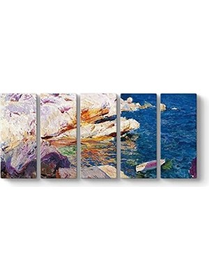 Assess Store Joaquin Sorolla - The Sea Tablosu 162 x 70-5 Parçalı