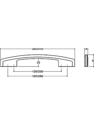 Assess Store Saten Rengi 256 mm Modern Kulp Tek Adet