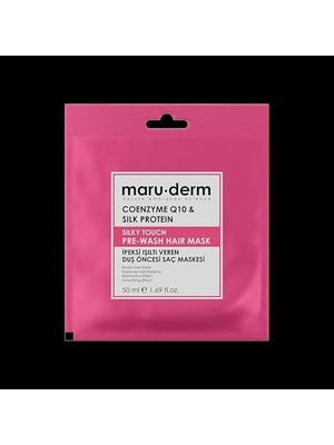 Assess Store Maru.derm Duş Öncesi Saç Maskesi, Coenzyme Q10 & Silk Protein, Ipeksi Işıltı Veren, 50 ml