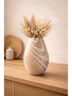 Assess Store Handmade Dekoratif Seramik Vazo | Modern & Tasarım | Doğal Dokulu El Yapımı Vazo | Salon, Konsol & Masa Üzeri Dekor