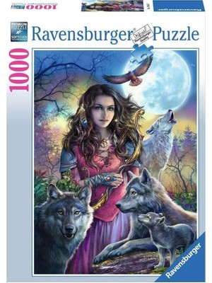 Assess Store 1000 Parça Kurtlarla Kadın Puzzle