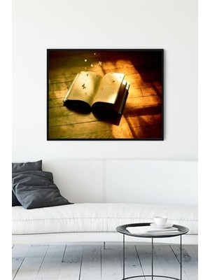 Assess Store (PSTER11710) Sanatsal Kitap Çerçeveli Tablo (40X50CM)