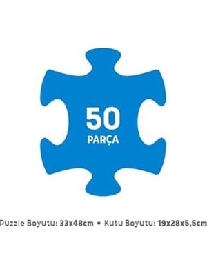 Assess Store Blue Focus 50 Parça - Sea Anımals (Deniz Hayvanları)