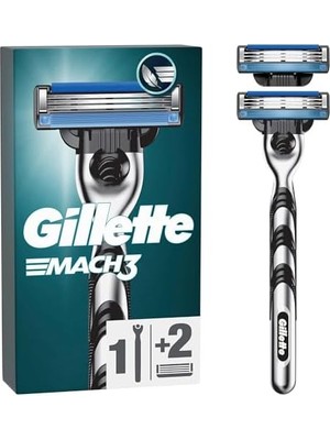 Assess Store Mach3 Tıraş Makinesi + 2 Adet Yedek Tıraş Bıçağı