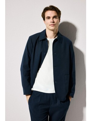 DeFacto Regular Fit Polo Yaka Yarım Astar Blazer Ceket G7591AX26SM