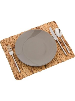 Assess Store Innovations 16 "x 12" Dikdörtgen Dokuma Iç Mekan Veya Dış Mekan Doğal Su Sümbülü Servis Altlıkları (4'lü Set)