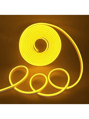 Assess Store Ema Dükkan 12V Trafolu Neon LED Işık | Tak-Çalıştır Trafolu Neon Şerit LED Esnek Silikonlu Aydınlatma LED Hortum (5 Metre,)