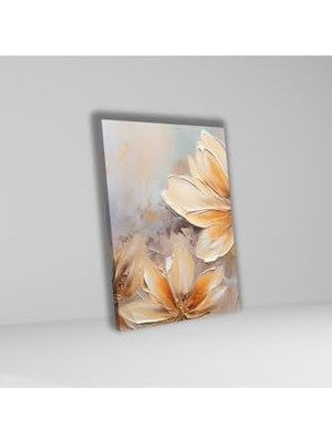 Assess Store 3'lü Kanvas Duvar Tablosu Seti Soft Manolya Çiçekleri 40 x 60 GARTNM1898