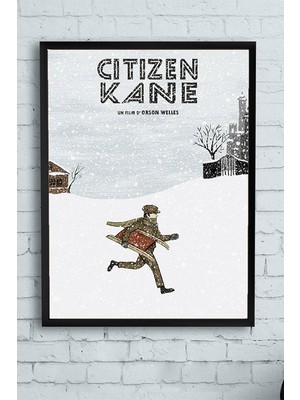 Assess Store (PSTER10567) Citizen Kane Film Afişi Çerçeveli Tablo 4 (21X30CM)