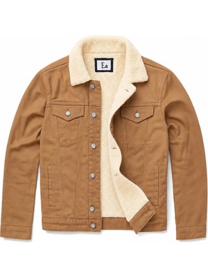 Alaska The Last Frontier R.lion Kürklü Kot Mont Premium Denim -- açık camel--