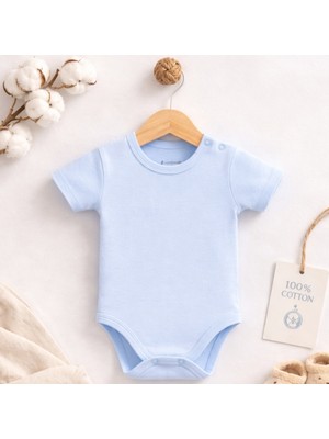 Angeltouch %100 Pamuklu Kız Erkek Body Kısa Kol Penye Zıbın Atlet Basic Unisex