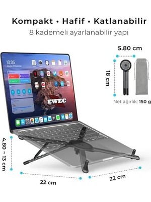 Assess Store Manyetik 3’ü 1 Arada Ayarlanabilir Masaüstü Laptop, Tablet ve Telefon Standı – Katlanabilir Metal Gövde