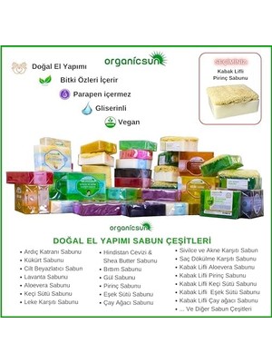 Assess Store Doğal Kabak Lifli Pirinç Sabunu 120 gr x 2 Adet Tüm Cilt Tipleri Için Beyazlatma Etkili E ve B Vitaminli