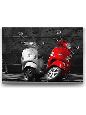 Assess Store Vespa Motor Tablosu - 140X100CM