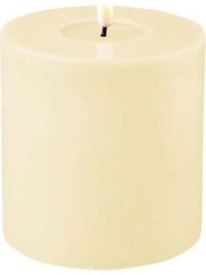 Assess Store Deluxe Homeart - Dekoratif Mum - Mum - LED - Stearin - Renk: Krem - 10 x 10 cm
